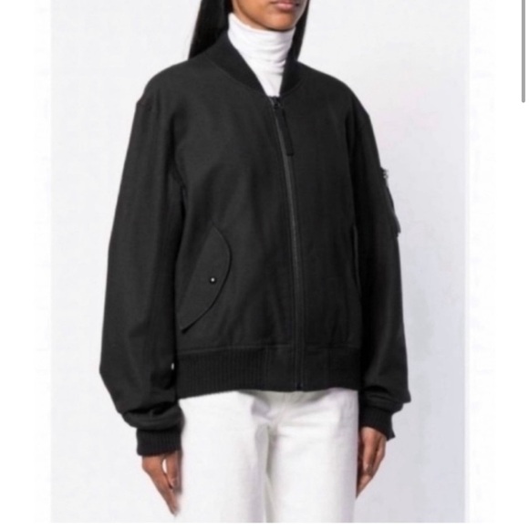 Helmut Lang Bondage Bomber Jacket in Black. - Picture 1 of 10